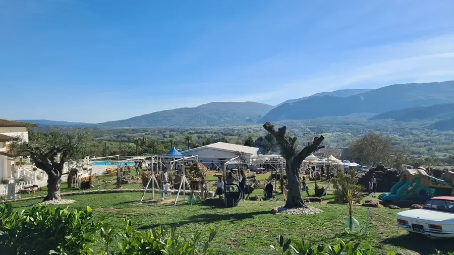 Vista panoramica su Isernia e le colline del Molise